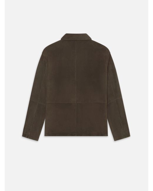 FRAME Brown Suede Chore Coat for men