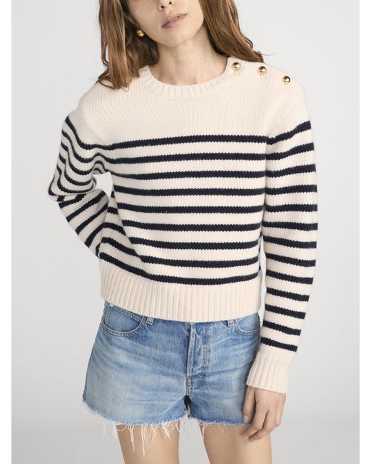 FRAME White The Mariner Sweater