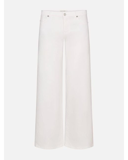 FRAME White Low Rise Le Slim Palazzo