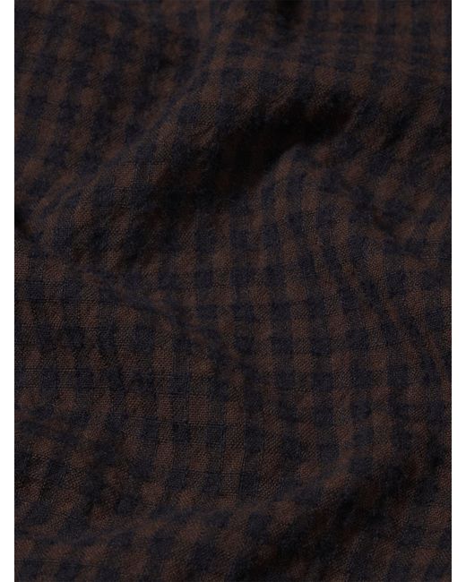 FRAME Black Checkered Shirt for men