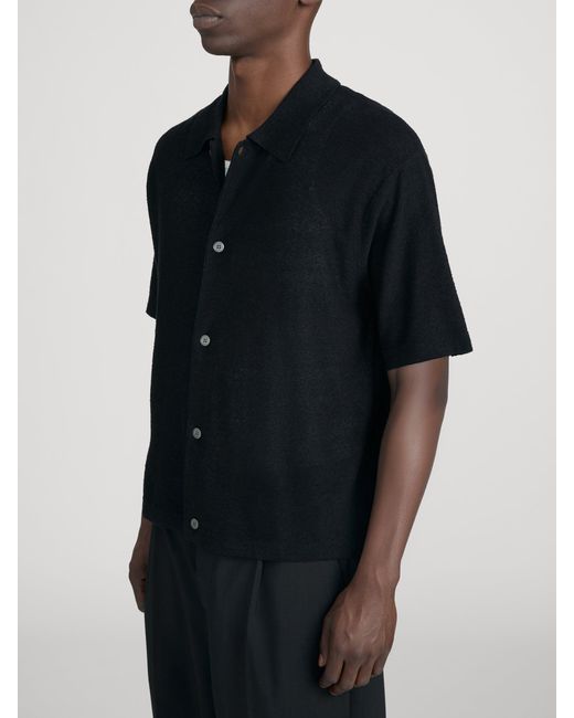 FRAME Black Light Cotton Silk Cardigan for men