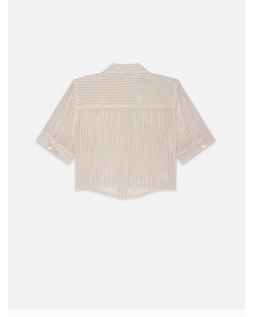 FRAME White The Stripe Utility Shirt