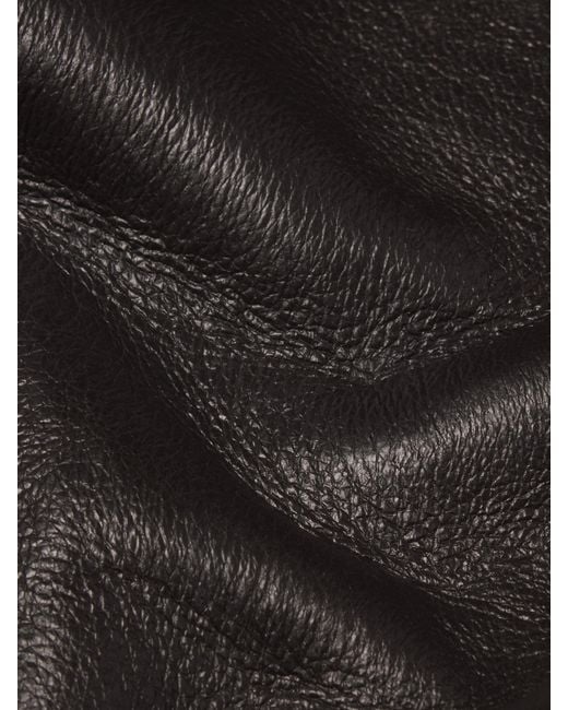 FRAME Black Shearling Bomber for men