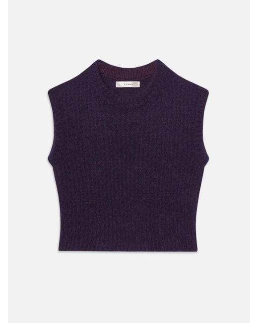 FRAME Blue The Plush Vest
