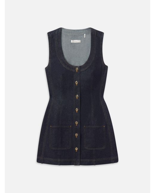 FRAME Blue The Patch Pocket Dress