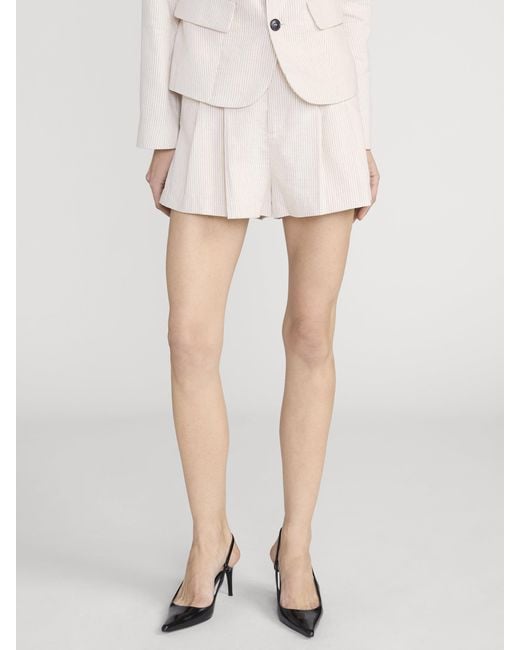 FRAME Natural The Striped Short