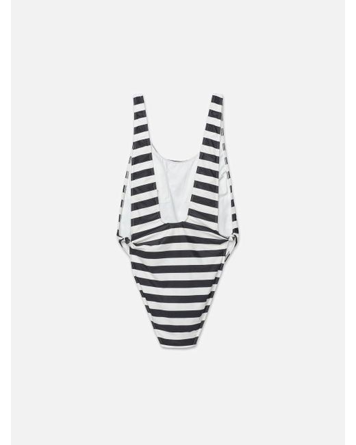 FRAME White Ritz Stripe Swimsuit