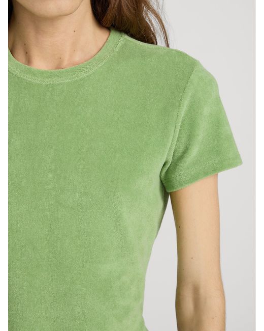 FRAME Green The Terry Baby Tee