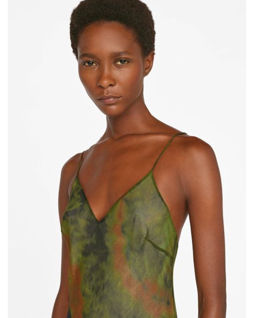 sheer tie dye top