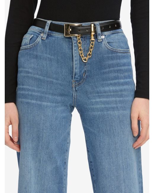 FRAME Black The Chain Detail Belt