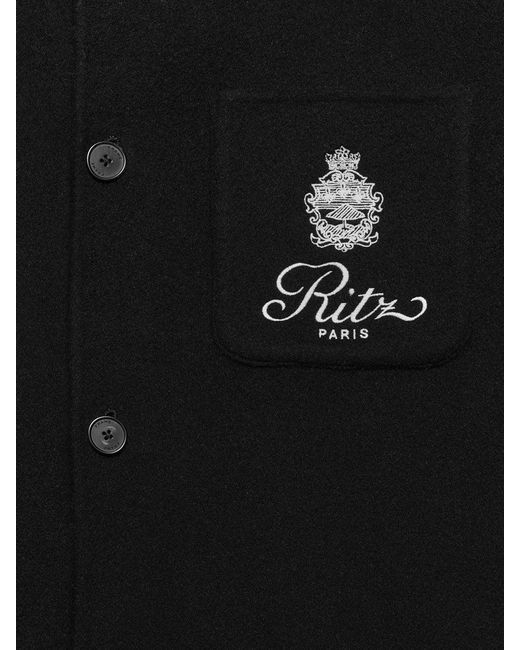 FRAME Black Ritz Wool Shirt for men