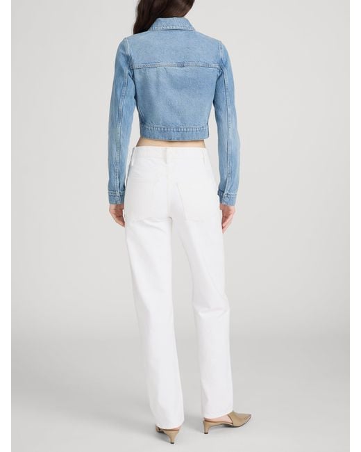 FRAME Blue The Small Denim Jacket
