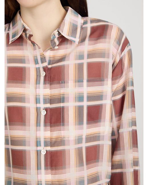 FRAME White The Plaid Boy Shirt
