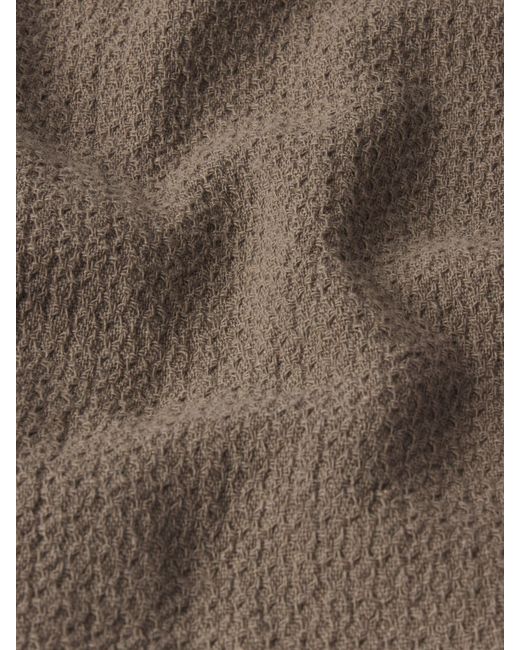 FRAME Brown Open Weave Shirt