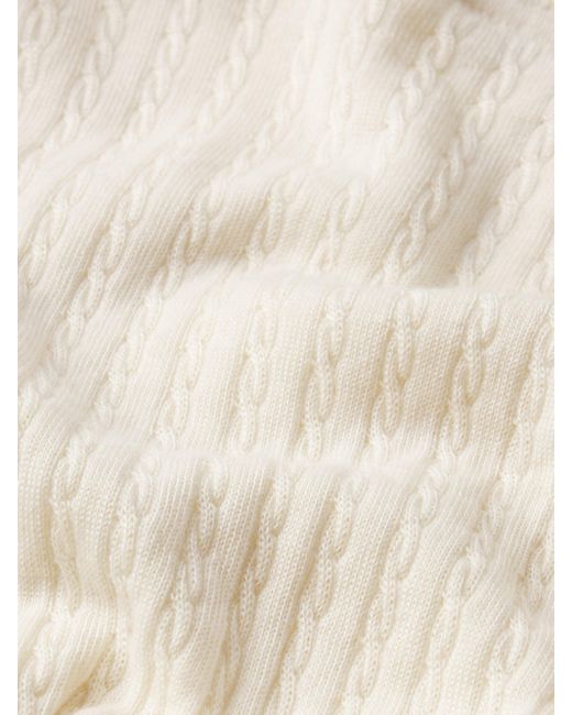 FRAME Natural The Cable Hoodie