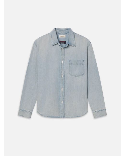 FRAME Blue The Society Archive Vintage Denim Shirt for men