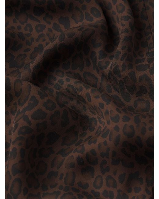 FRAME Black The Leopard Gillian Top