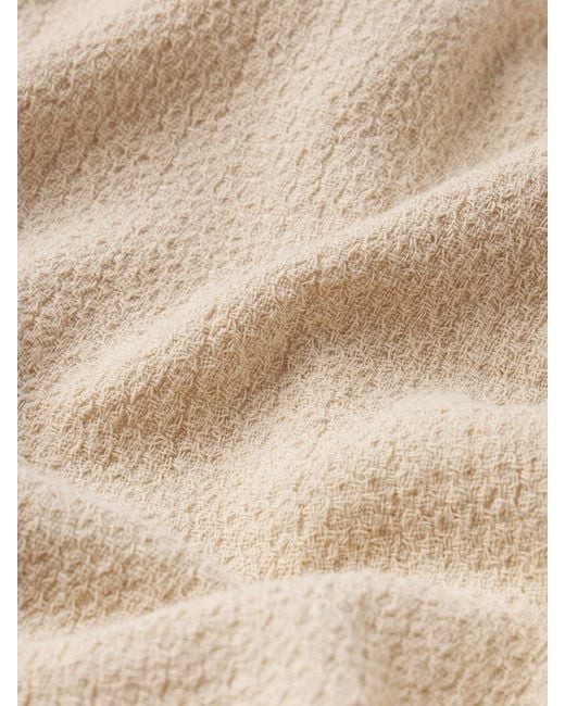 FRAME Natural Open Weave Shorts