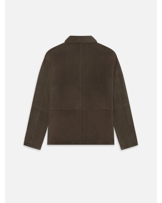 FRAME Brown Suede Chore Coat for men