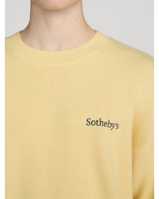 FRAME Yellow Sotheby's Cashmere Sweater for men
