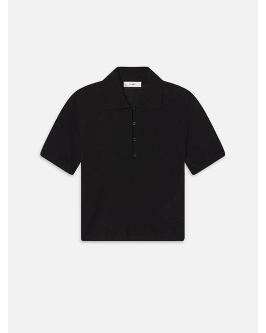 FRAME Black The Smart Polo