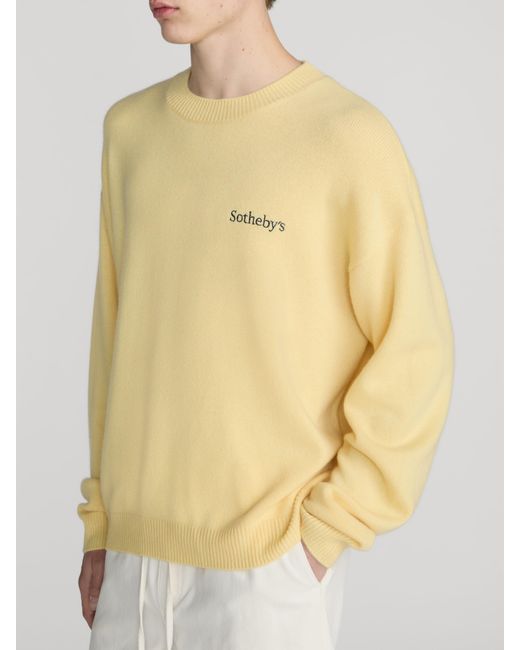 FRAME Yellow Sotheby's Cashmere Sweater for men