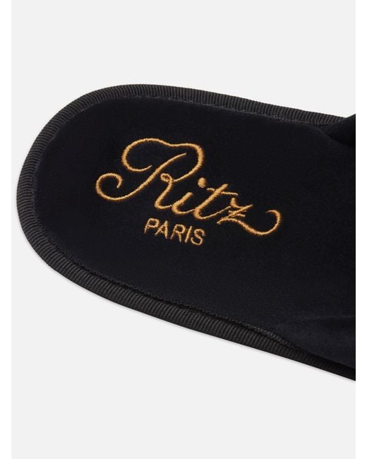 FRAME Black Ritz Late Checkout Slipper for men
