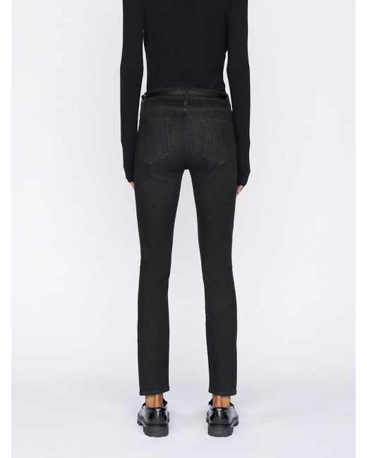FRAME Black Le Shape High Skinny