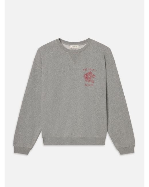 ＜Archive&Style＞ Authentic Sweat Shirt FRAME The Society Archive Vintage Sweatshirt in Gray for Men | Lyst