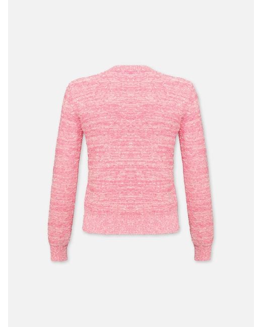 FRAME Pink Patch Pocket Sweater