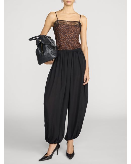FRAME Brown The Lace Inset Cami