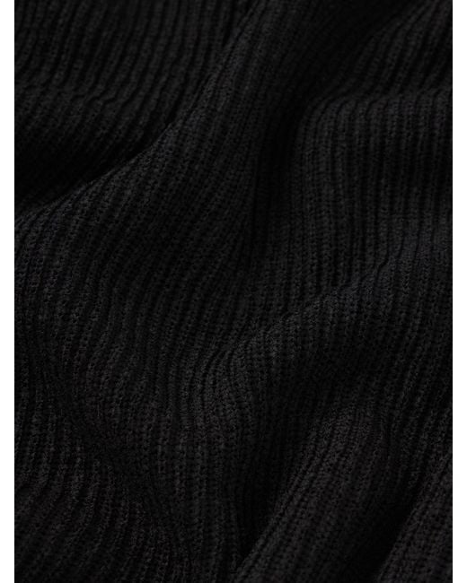 FRAME Black The Flounce Dress