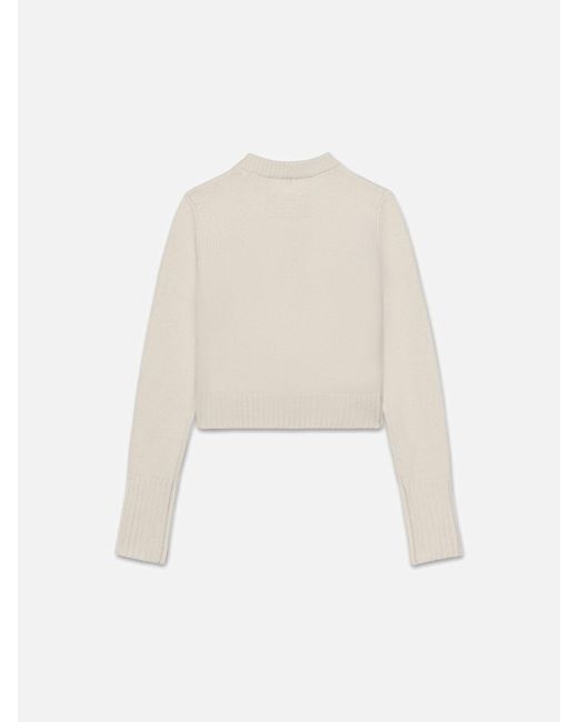FRAME White Ritz Cashmere Sweater