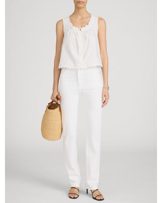 FRAME White Le Sleek Straight Long