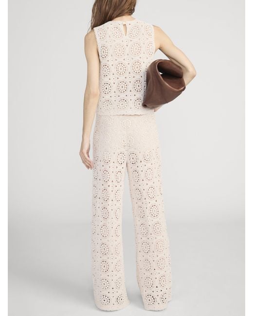 FRAME Natural The Crochet Pant