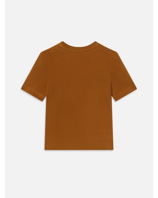 FRAME Brown The Boxy Tee
