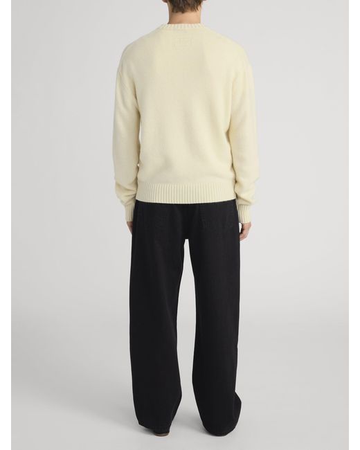 FRAME Natural Cashmere Crewneck Sweater for men