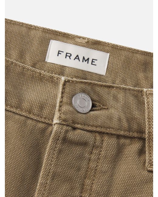FRAME Natural Relaxed Short Raw Hem