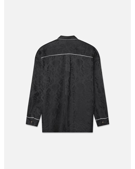 FRAME Black Ritz Pajama Shirt