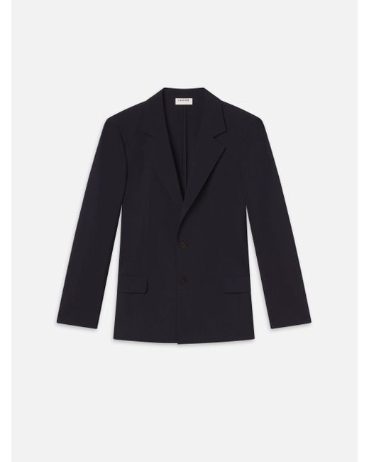 FRAME Blue Unlined Wool Blazer for men