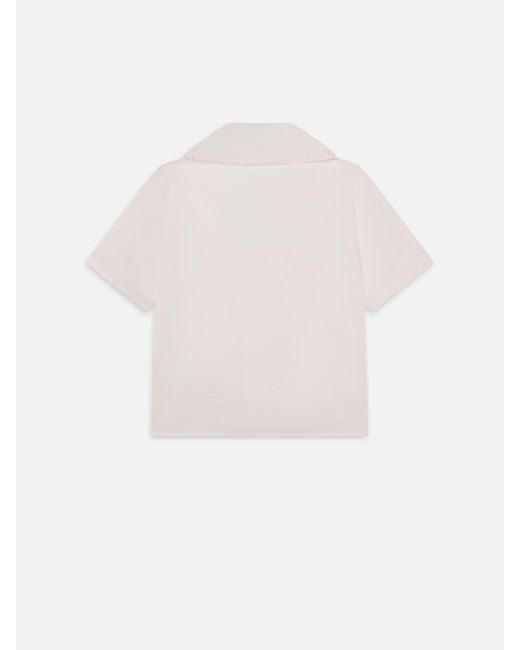 FRAME White The Scallop Sailor Blouse