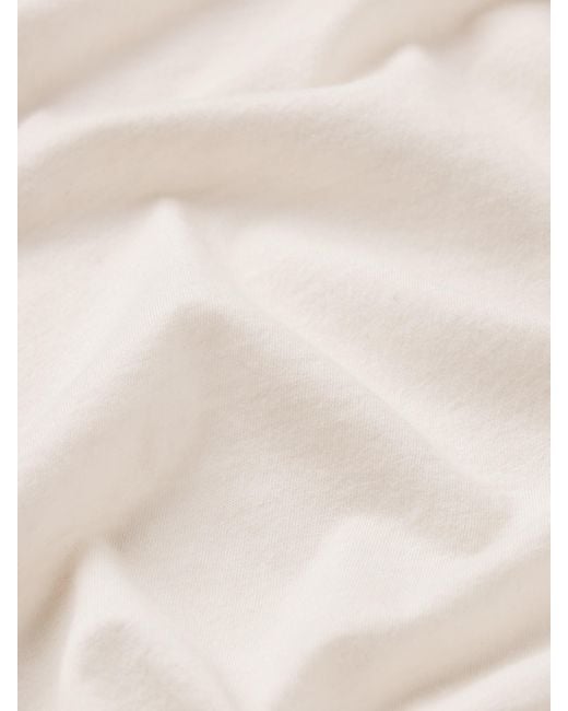 FRAME White The Contrast Stitch Baby Tee