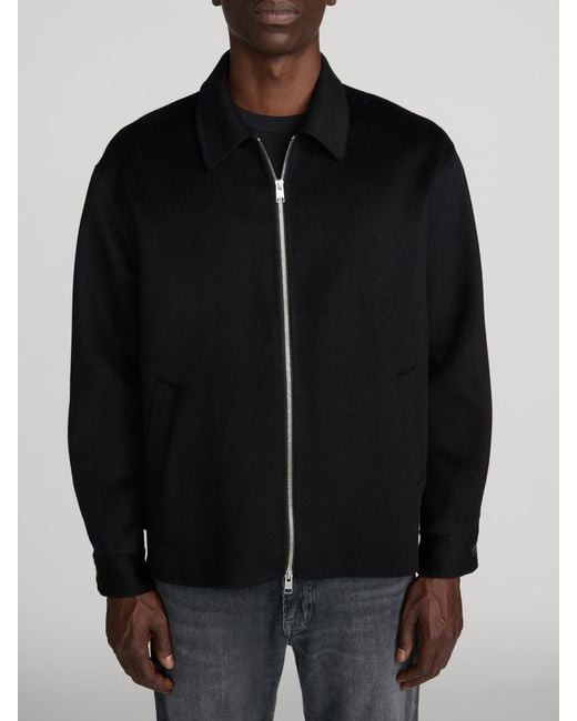 FRAME Black Double Face Wool Jacket for men