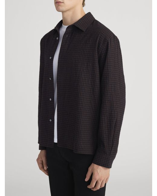 FRAME Black Checkered Shirt for men