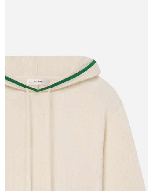 FRAME Natural The Cable Hoodie