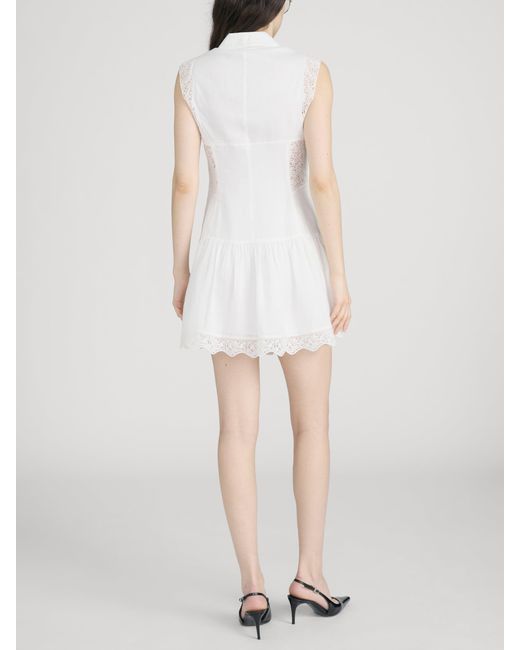 FRAME White The Embroidered Day Dress