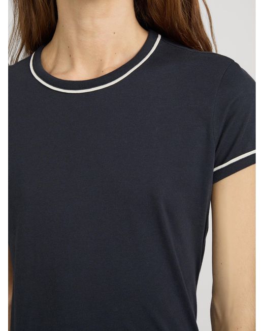 FRAME Black The Ringer Baby Tee