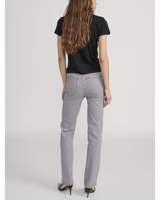 FRAME Gray Le Sleek Straight Gingham