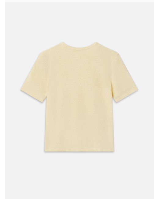 FRAME White The Terry Baby Tee