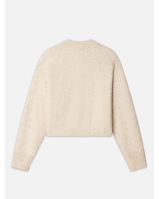 FRAME Natural The Cashmere Fleck Cardi